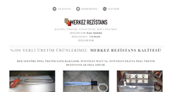 Desktop Screenshot of merkezrezistans.com