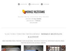 Tablet Screenshot of merkezrezistans.com